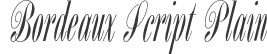 Bordeaux Script Plain