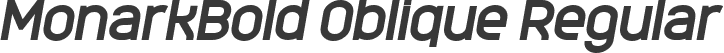 MonarkBold Oblique Regular