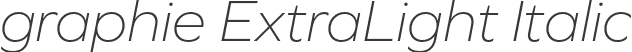 graphie ExtraLight Italic