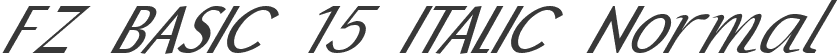 FZ BASIC 15 ITALIC Normal