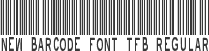 New Barcode Font tfb Regular