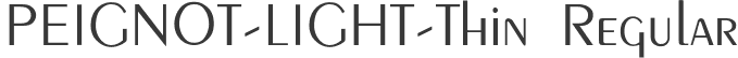 PEIGNOT-LIGHT-Thin Regular