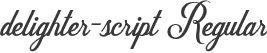 delighter-script Regular