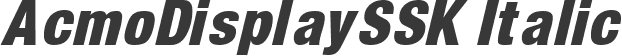 AcmoDisplaySSK Italic