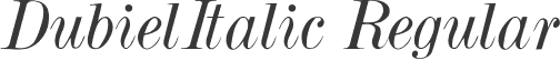 DubielItalic Regular