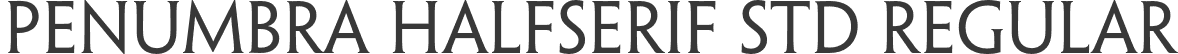 Penumbra HalfSerif Std Regular