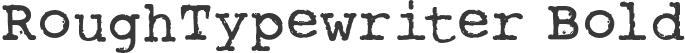 RoughTypewriter Bold