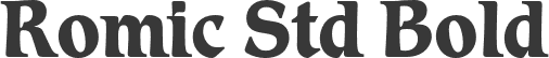 Romic Std Bold