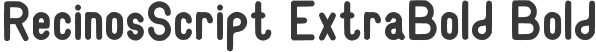 RecinosScript ExtraBold Bold