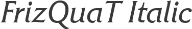 FrizQuaT Italic