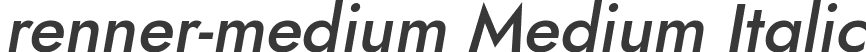 renner-medium Medium Italic