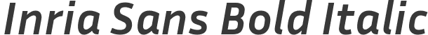 Inria Sans Bold Italic