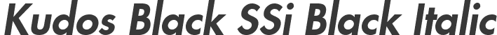 Kudos Black SSi Black Italic