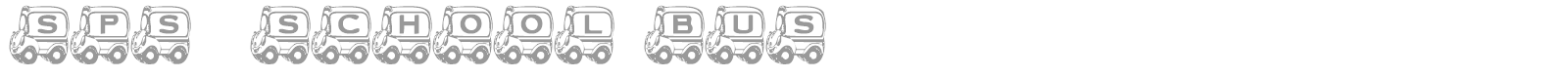 SPs  School Bus font preview