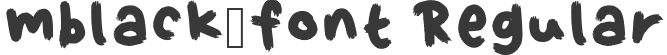 mblack-font Regular