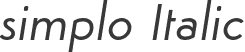 simplo Italic