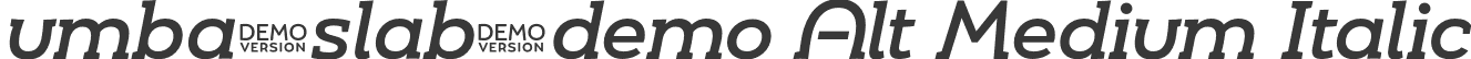 umba-slab-demo Alt Medium Italic