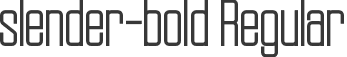 slender-bold Regular