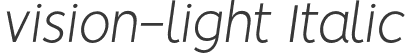 vision-light Italic