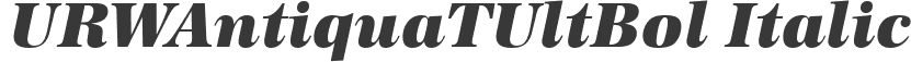 URWAntiquaTUltBol Italic