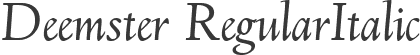 Deemster RegularItalic