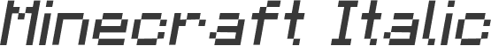 Minecraft Italic