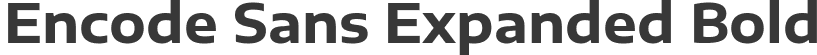 Encode Sans Expanded Bold