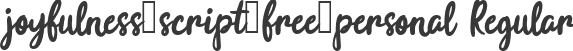 joyfulness-script-free-personal Regular