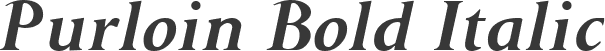 Purloin Bold Italic