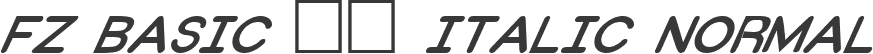 FZ BASIC 31 ITALIC Normal