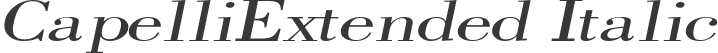 CapelliExtended Italic