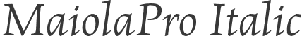 MaiolaPro Italic