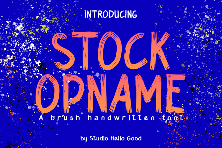 Stock Opname Font