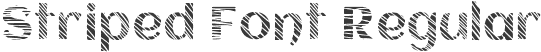 Striped Font Regular