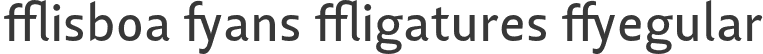 Lisboa Sans Ligatures Regular