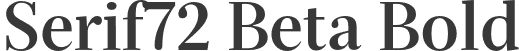 Serif72 Beta Bold