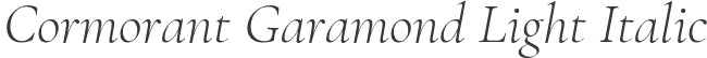 Cormorant Garamond Light Italic