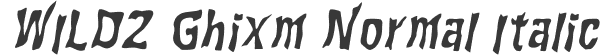 WILD2 Ghixm Normal Italic