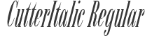 CutterItalic Regular