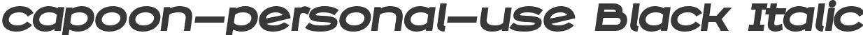 capoon-personal-use Black Italic