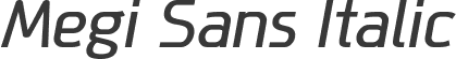 Megi Sans Italic