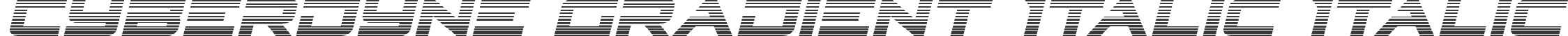 Cyberdyne Gradient Italic Italic