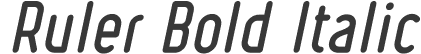 Ruler Bold Italic