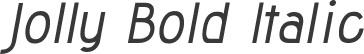 Jolly Bold Italic