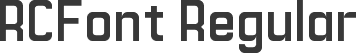 RCFont Regular