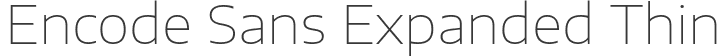 Encode Sans Expanded Thin