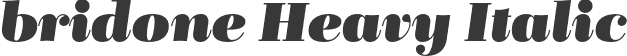 bridone Heavy Italic