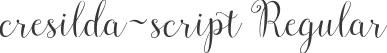 cresilda-script Regular