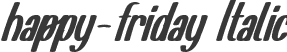 happy-friday Italic