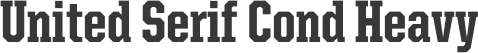 United Serif Cond Heavy